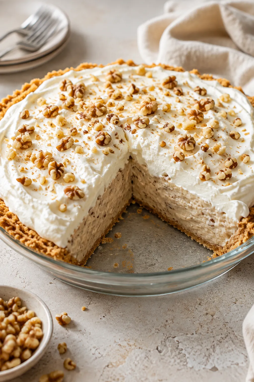 Walnut Cream Pie