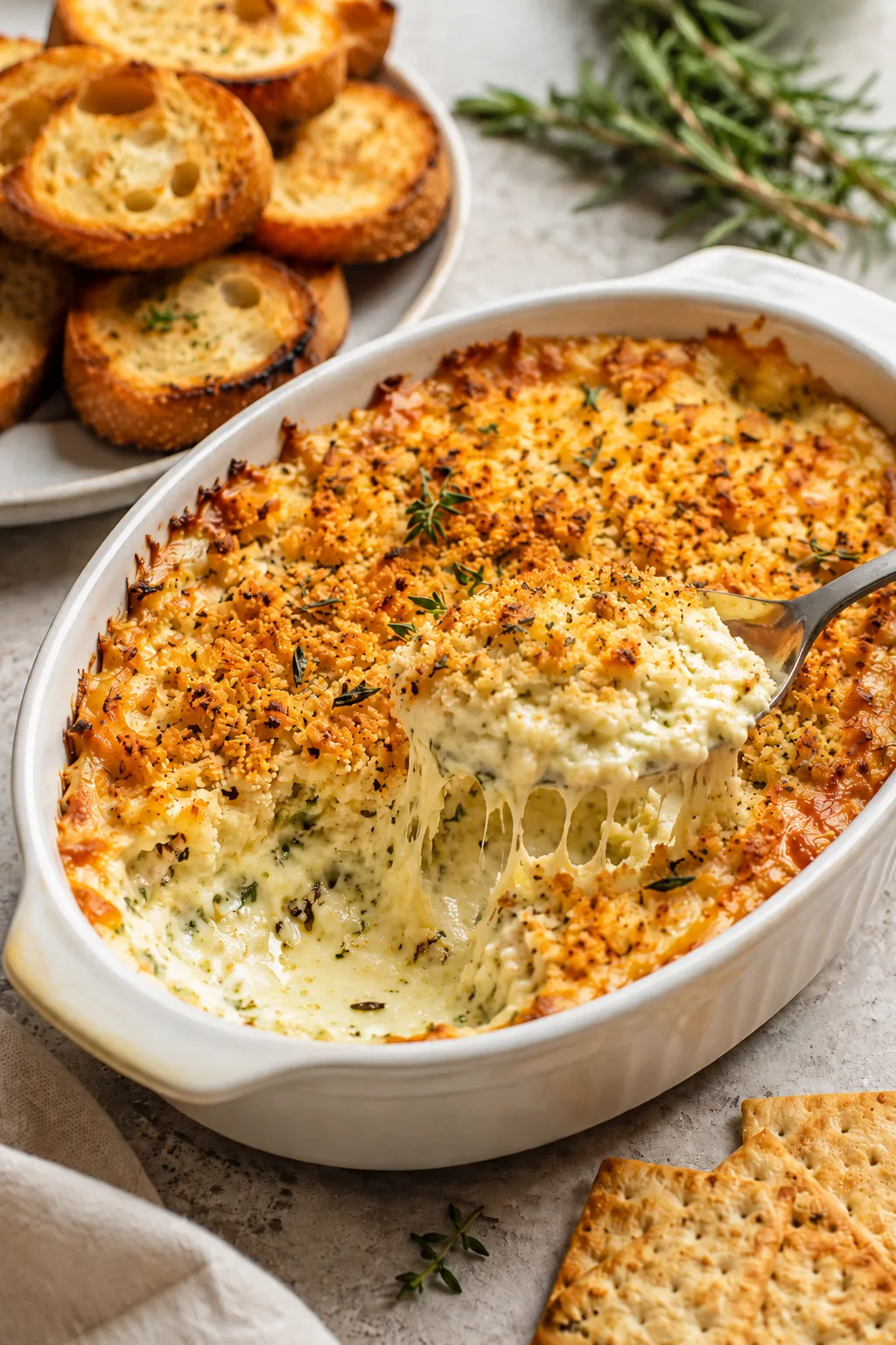 Cheesy Garlic Herb Dip