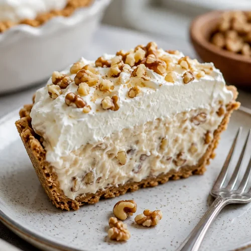 Walnut Cream Pie