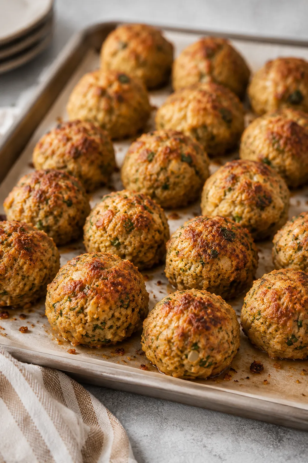 Leftover Turkey Stuffing Balls