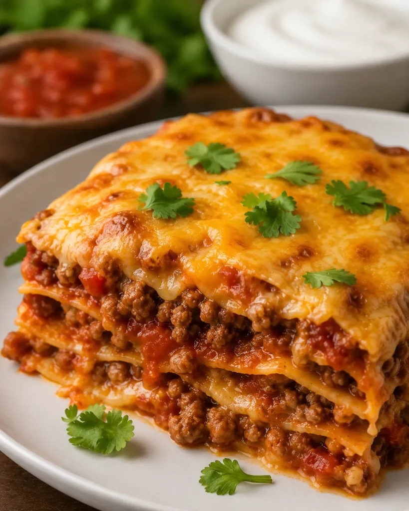 Easy Mexican Taco Lasagna