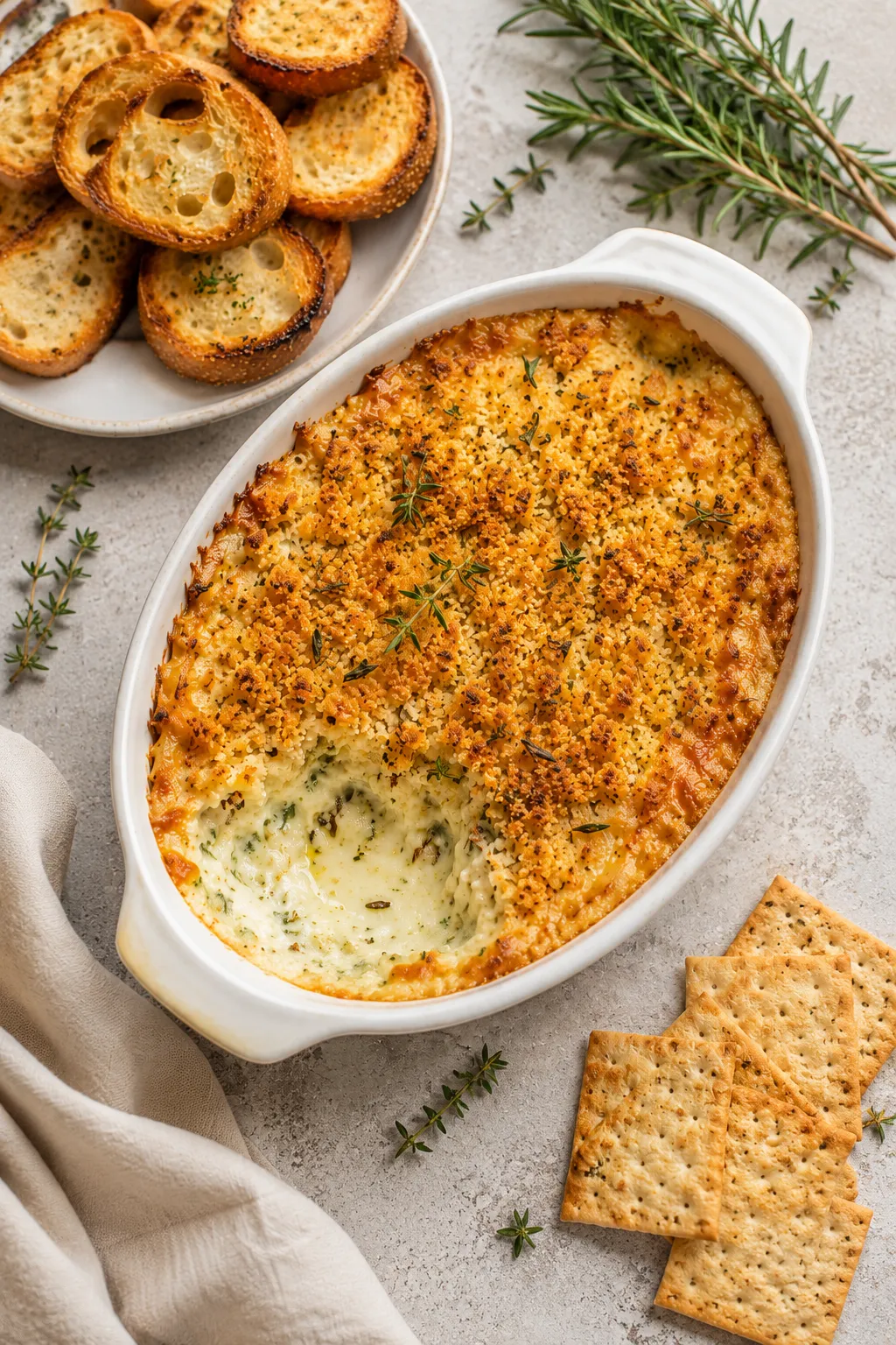 Cheesy Garlic Herb Dip