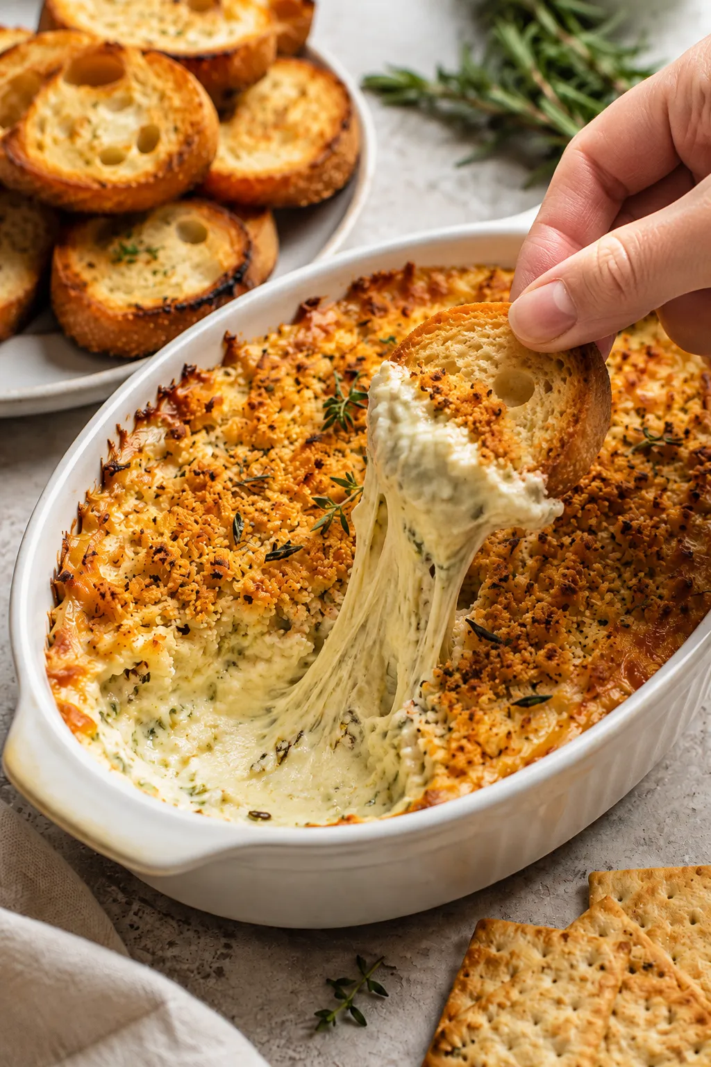 Cheesy Garlic Herb Dip