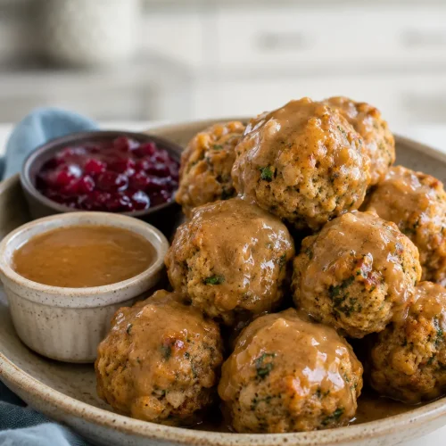 Leftover Turkey Stuffing Balls Recipe