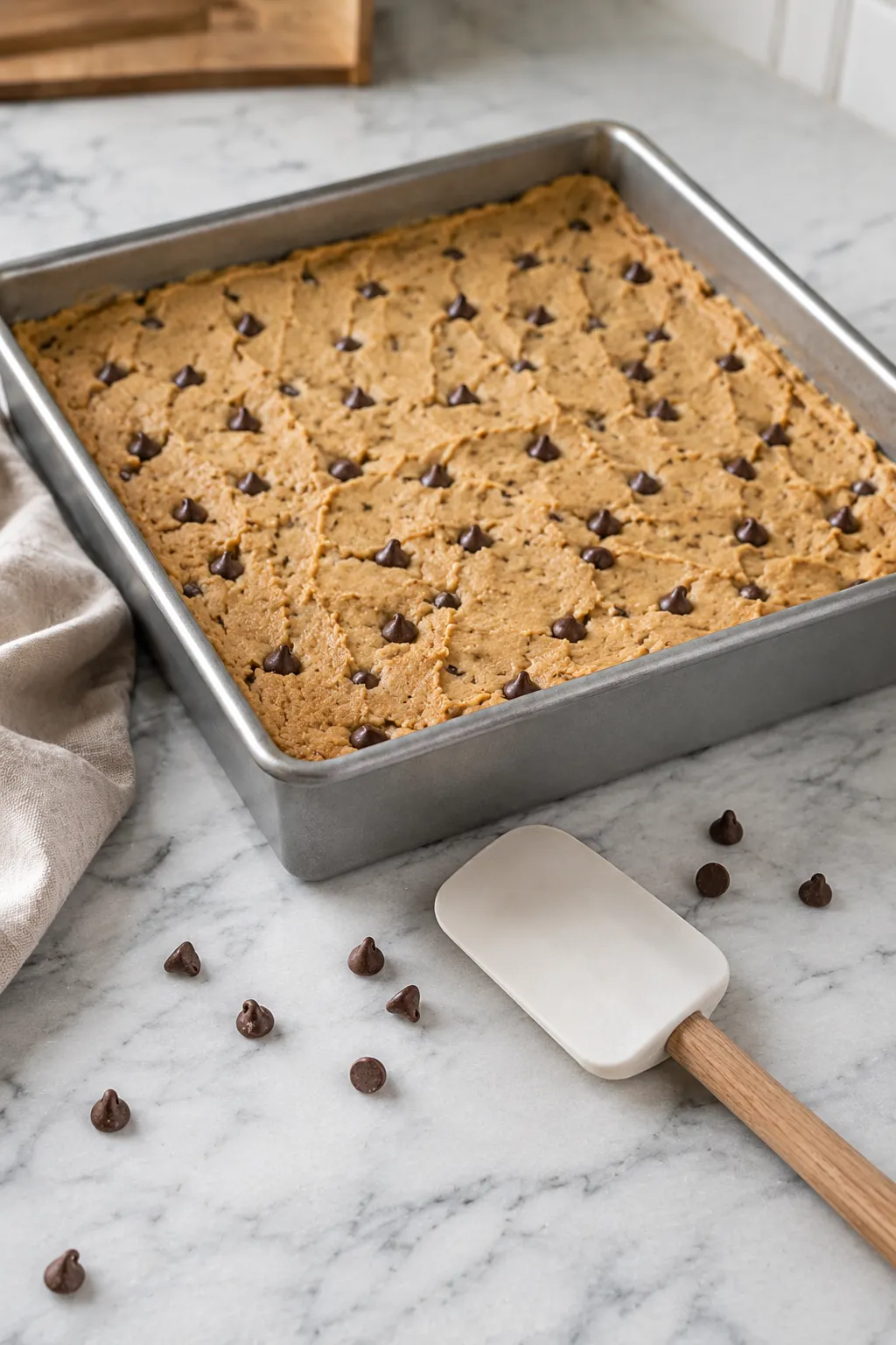 4-Ingredient Lazy Chocolate Chip Cookie Bars