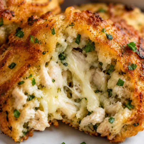 Cheesy Chicken Fritters