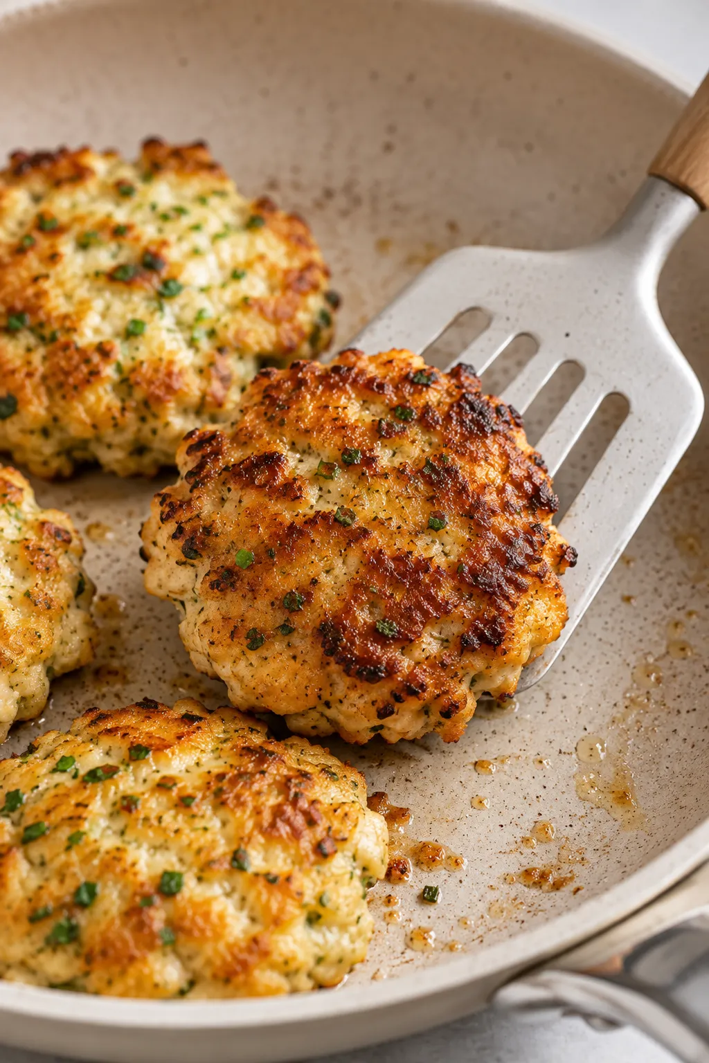 Cheesy Chicken Fritters