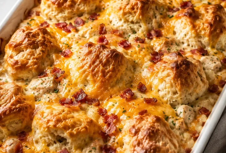 Chicken Bubble Biscuit Bake Casserole