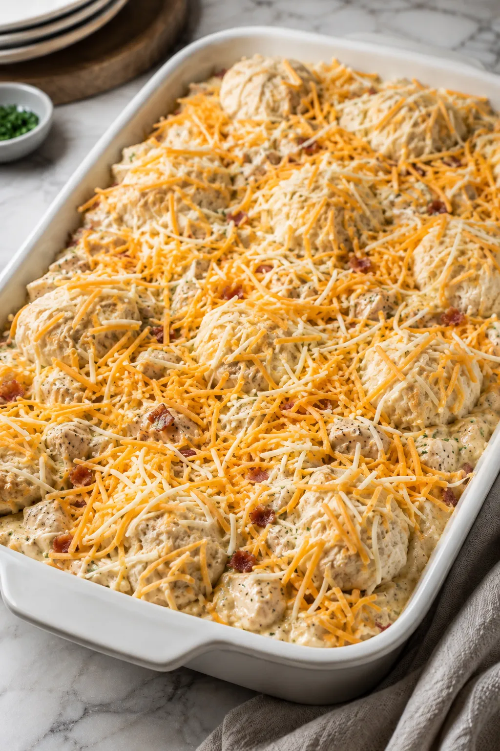 Chicken Bubble Biscuit Bake Casserole