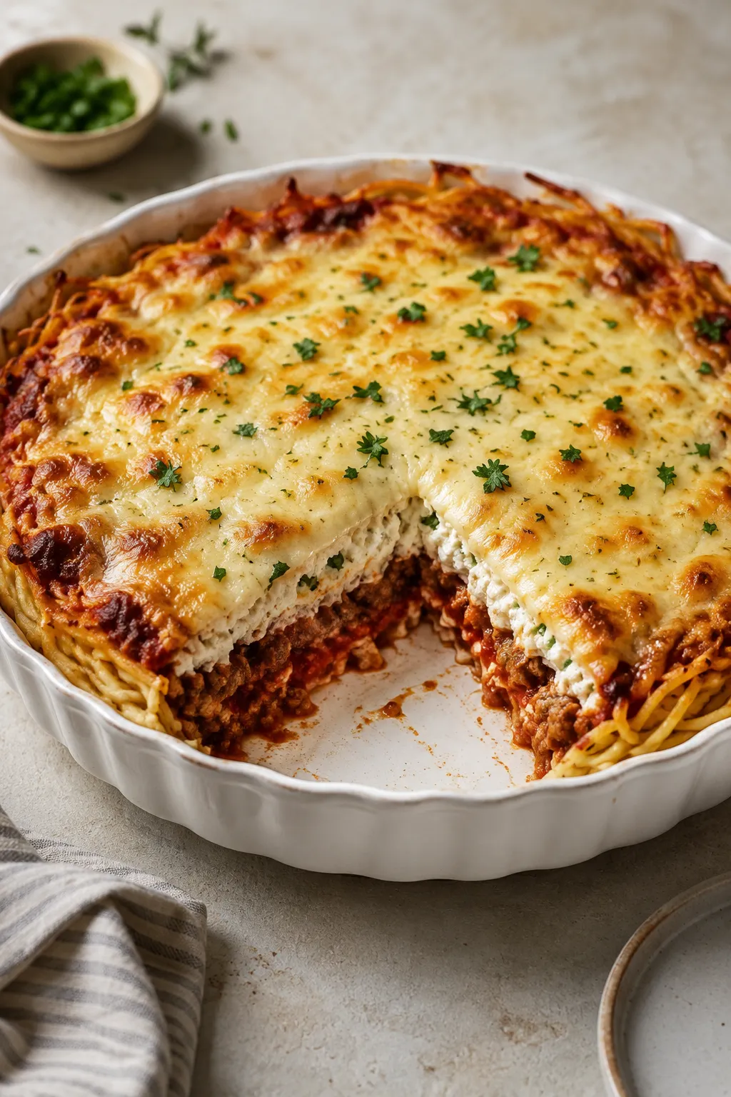 Baked Spaghetti Pie