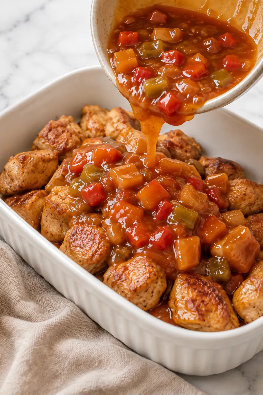 Baked Sweet and Sour Chicken