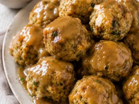 Leftover Turkey Stuffing Balls