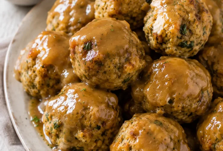 Leftover Turkey Stuffing Balls