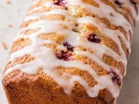 Cranberry Orange Bread with Simple Glaze