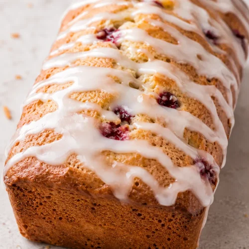 Cranberry Orange Bread with Simple Glaze