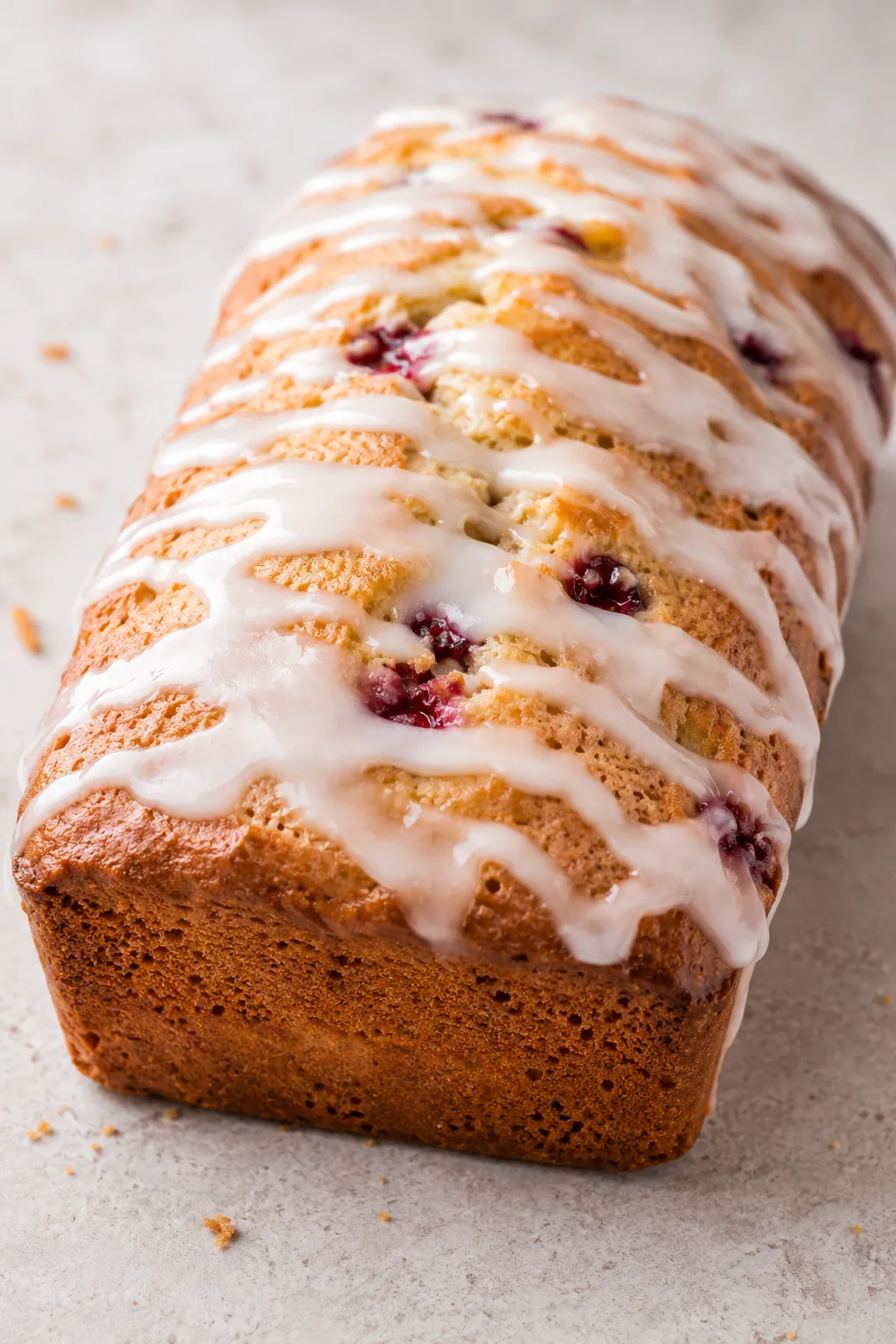 Cranberry Orange Bread with Simple Glaze