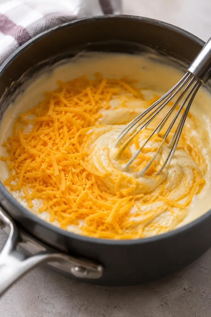 mixing the ingredients