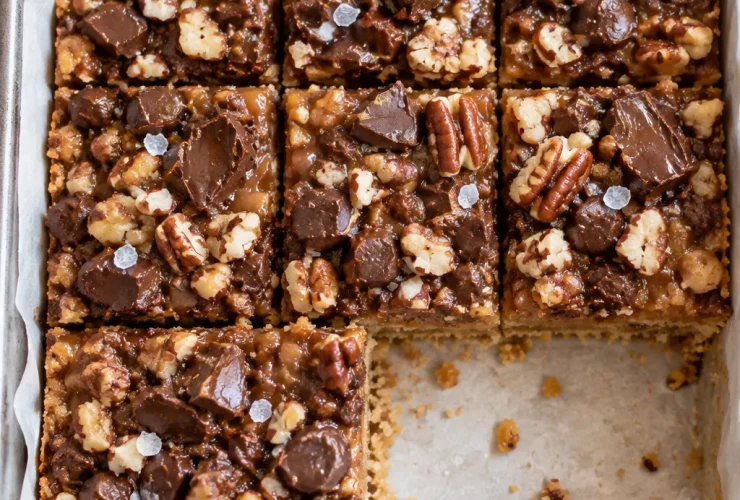 Caramel Chocolate Crunch Bars